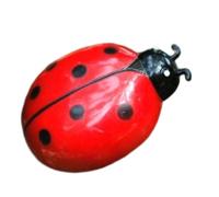 Zymoplas Bugs batería Mini Juguetes Modelo electrónico decoración del hogar Gatos Mariquita Escarabajo niños Juguete Fiesta Suministros para Mascotas jardín al Aire Libre , Rojo