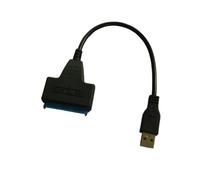 Zymoplas Cable Adaptador USB SATA 2,5 de 22 Pines, convertidor de Disco Duro, Conector, Cable de conexión electrónica, hogar y Escuela, USB 2.0