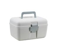 Zymoplas Caja de almacenamiento de plástico grueso con gran capacidad para organizar medicamentos 1. Caja medicamentos ABS con materiales respetuosos con el medio, Azul Nórdico