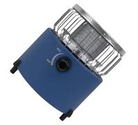 Zymoplas Calentador de y Estufa de Camping portátil 2 en 1: Estufa Amplia aplicación con Llama Ajustable Duradera Acero Inoxidable, Azul