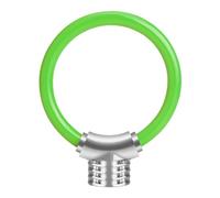 Zymoplas Candado de anillo de bicicleta portátil antirrobo bicicleta montaña ciclismo carretera scooter eléctrico puerta garaje cerraduras seguridad al aire libre, Verde