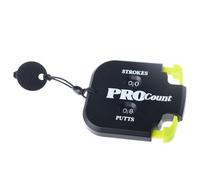 Zymoplas Contador de puntuación de Mini Golfs, Cuadrado, dígitos, Marcador puntuación con Llavero, Golfs, Accesorios Ayuda para Entrenamiento, Amarillo Negro