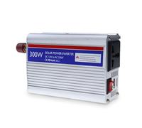 Zymoplas Convertidor de vehículo Onda sinusoidal DC 12V a AC 230V Protección contra cortocircuitos Ventilador incorporado Inversor de emergencia para viajes, Plata