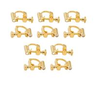 Zymoplas Convertidores de Clip para oreja, accesorios para pendientes, componentes de joyería con almohadillas de plástico de bucle, hallazgos de joyería de moda, 10 Uds, Tipo5