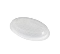 Zymoplas Cuenco de pescado, utensilio de cocina, tamaño compacto, placa de vapor para ahorrar espacio, bandeja de vapor, lavable, seguridad, herramienta de cocina fresca