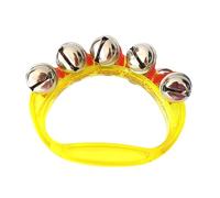 Zymoplas Desarrolla Habilidades Musicales con cascabeles, cascabeles en Trineo, cascabeles de plástico para bebés, cascabeles de Mano, Juguete Educativo , Amarillo
