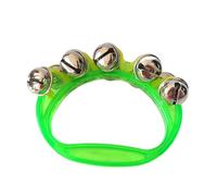 Zymoplas Desarrolla Habilidades Musicales con cascabeles, cascabeles en Trineo, cascabeles de plástico para bebés, cascabeles de Mano, Juguete Educativo , Verde