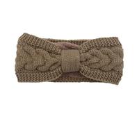 Zymoplas Diademas tejidas para invierno, diadema con lazo para la cabeza, diadema ajustable de ganchillo, calentador de oreja cálido, diadema, regalos para mujer, Caqui