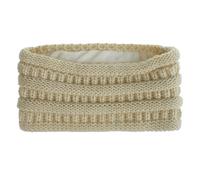 Zymoplas Diademas tejidas suaves y elásticas para mujer, se mantienen calientes todo el día, diademas tejidas para invierno, diadema tejida ancha, Beige