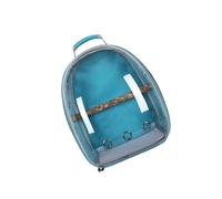 Zymoplas Elegante bolsa de hombro para transportar pájaros, para un cómodo viaje de loros de mascotas, color azul claro, 32 x 26 x 41 cm