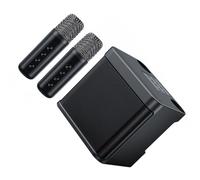 Zymoplas Enjoy Anywhere - Portable K Sing Machine con 2 Micrófonos Inalámbricos Plástico con Batería con Accesorio, Negro
