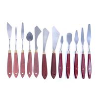 Zymoplas Espátula de mezcla de pintura fiable con mango Para madera, espátula arte, rebanador suavizante para acuarela, aceite, acrílico