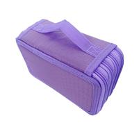 Zymoplas Estuche Bonito de Gran Capacidad, Cajas con Capas, Material de Arte, Elegante Estuche para bolígrafos, práctico para lápices, Material Escolar Bonito para Arte, púrpura