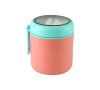 Zymoplas Frasco de sopa para comida caliente Disfrute de una sopa cálida y reconfortante Frascos para comida caliente termo termo para acero inoxidable, 316 rosa-530ml