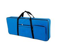 Zymoplas Funda acolchada para piano, bolsa para órganos electrónicos, almacenamiento impermeable, funda de tela Oxford, mochila de gran capacidad, Azul