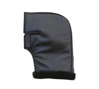 Zymoplas Guantes Impermeables y Resistentes al Viento para Manillar de Motocicleta, Guantes Gruesos de Cuero Ajuste Universal para Invierno, Calentador Manos para Motocicleta, Negro S