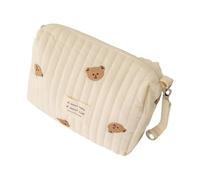 Zymoplas Hecho con algodón, organizador de cochecito de bebé, bolsa de pañales, bolsas organizadoras de cambio de bebé ligeras y multifuncionales, oso