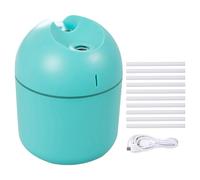 Zymoplas Humidificador USB de luz nocturna LED para interiores, modo dual para guardería de bebés, rociador de niebla con difusor de aire de 250ml, atomizador personal, Verde 10 Palos