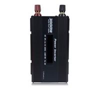 Zymoplas Inversor de coche de onda sinusoidal DC 12V a AC 220V pantalla ventilador incorporado automóvil al aire libre Camping convertidor emergencia, Negro