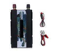 Zymoplas Inversor de energía Solar DC 12V a AC 110V Adaptador de pantalla pantalla Protección contra cortocircuitos Ventilador incorporado Convertidor onda sinusoidal del vehículo, Negro