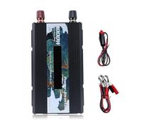 Zymoplas Inversor de onda sinusoidal Solar DC 12V a AC 220V 3000W Ventilador incorporado Vehículo Camping al aire libre Adaptador convertidor de viaje, Negro