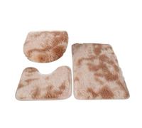 Zymoplas Juego de Alfombrillas de baño 3X, fáciles Limpiar y Lavables a máquina, Juegos Alfombrillas baño Fibras acrílicas Suaves y cómodas, 3 Piezas, Camello Profundo, U40*5+45 * 50+ 50 * 80