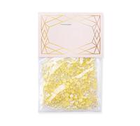 Zymoplas Juego de cristal de 1440 piezas, excelente brillo, puntas 3D, decoración de uñas, diamantes de imitación, teléfono móvil, vestido de novia, Amarillo