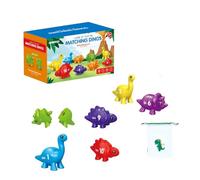 Zymoplas Juguete de Aprendizaje Interactivo Que combina Pares de Dinosaurios y Letras ABS ABC emparejamiento de Letras para Regalo Preescolar para niños, número