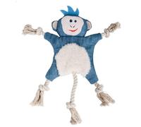 Zymoplas Juguete para Mascotas de Larga duración para Juego y Disfrute prolongados Duradero Durante Mucho Tiempo Juguete Suave para Perros chillones de poliéster para Perros Peluche, Mono