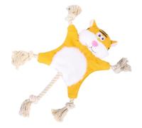 Zymoplas Juguete para Mascotas de Larga duración para Juego y Disfrute prolongados Duradero Durante Mucho Tiempo Juguete Suave para Perros chillones de poliéster para Perros Peluche, Tigre