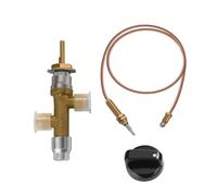 Zymoplas Kit de Montaje de válvula Resistente al Desgaste para Control fogatas propano, Juego Encendido con botón pulsador para Calentador licuado, Parrilla