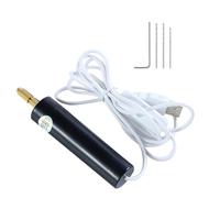 Zymoplas Kit de taladro de mano eléctrico alimentado por USB, herramientas perforación agujeros, dispositivo pulido hecho a mano, placa aluminio y Para madera