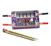 Zymoplas Kit DIY de soldador por puntos de 12V, Mini placa Control PCB ajustable 99 engranajes, batería litio, dispositivo soldadura láminas 0,05-0,3mm