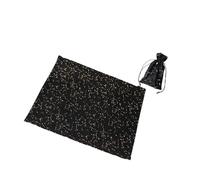 Zymoplas Mantel ecológico para Juego de Cartas de Tarot, Lujoso y fácil Lavar, Variedad Terciopelo Coral Resistente a St, Negro un, Cielo Estrellado