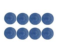 Zymoplas Manteles Individuales de 8 Piezas, Resistente al Calor y a Prueba de Manchas con Estilo, tamaño y Embalaje, manteles Individuales y Juegos Posavasos 4, Azul, 8 Uds.
