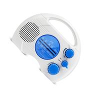 Zymoplas Mini Radio Altavoz de baño Reproductor de música Cobertura multibanda práctico Ahorro Espacio Receptor señal Larga duración Interior