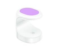 Zymoplas Mini secador de uñas con forma de LED, lámpara de manicura de viaje portátil, máquina de salón, pegamento de plástico profesional, luz de esmalte de Gel, Violeta