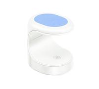 Zymoplas Mini secador de uñas con forma de LED, lámpara de manicura de viaje portátil, máquina de salón, pegamento de plástico profesional, luz de esmalte de Gel, Azul