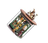 Zymoplas Miniatura Mundo DIY casa de muñecas en Miniatura con Kit de Muebles para Madera Multifuncional DIY Kit de Muebles de para Madera en Miniatura, B-048