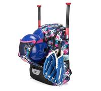 Zymoplas Mochila de béisbol, Bolsa organizadora y Equipo de béisbol con Tela Oxford, Bolsa softbol Rosa, Mochila poliéster, Rosa