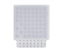 Zymoplas Molde de ajedrez de silicona DIY resina seguro antiadherente reutilizable molde decoraciones moldes artesanías caseras herramientas de moldeo de fundición, Tablero de ajedrez