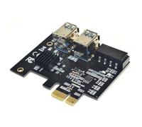 Zymoplas Ordenador PCI-E 1X Adaptador 1 a 4 Extensor convertidor Placa expansión Tarjeta minero Equipo PCB Placa de Circuito modificación