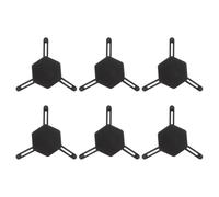 Zymoplas Organizador de almacenamiento de tazas apilables, apilador tazas ajustable para armario, organizador ABS para armario cocina, 6 piezas, A