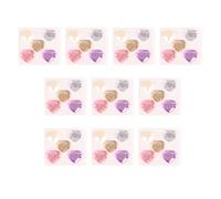 Zymoplas Pegatina de diamantes de imitación corazón, gemas cristal acrílico, multiusos, autoadhesivo, decorativo, manualidades, accesorios para, Color surtido3