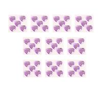 Zymoplas Pegatina de diamantes de imitación corazón, gemas cristal acrílico, multiusos, autoadhesivo, decorativo, manualidades, accesorios para, Púrpura claro