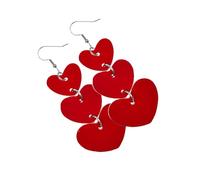 Zymoplas Pendientes Labio Oreja Cuelga Hueco Exagerado Colorido Pendiente colgante Suministros para fiestas Accesorios para el día de San Valentín, corazon 5
