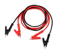 Zymoplas Pinzas de cocodrilo de resistencia, cable prueba eléctrica, 1M, 1000V/15A/CAT III/IV, pinzas laboratorio, cocodrilo, cables prueba duales