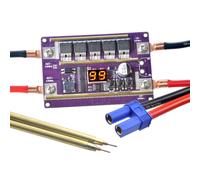Zymoplas Placa de control, soldadora por puntos, ajustable, tubo termorretráctil de 99 engranajes, 0,05-0,3 mm, kit de bolígrafo, accesorios de equipo de máquina de soldadura, sin carcasa