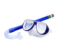 Zymoplas Protector Facial para niños, portátil, Impermeable, para Deportes al Aire Libre, natación, Piscina, protección Facial, Gafas con Tubo de respiración, Azul