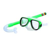 Zymoplas Protector Facial para niños, portátil, Impermeable, para Deportes al Aire Libre, natación, Piscina, protección Facial, Gafas con Tubo de respiración, Verde